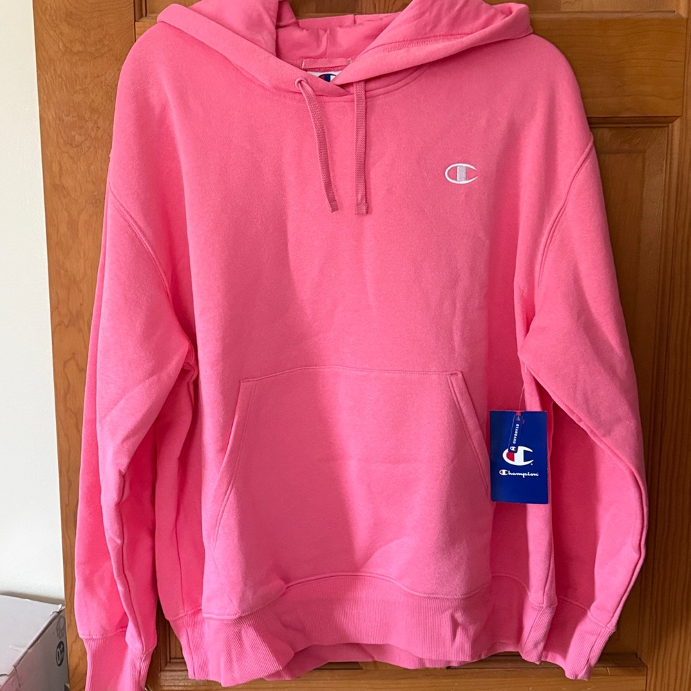 Champion Vibrant Pink Pullover Hoodie